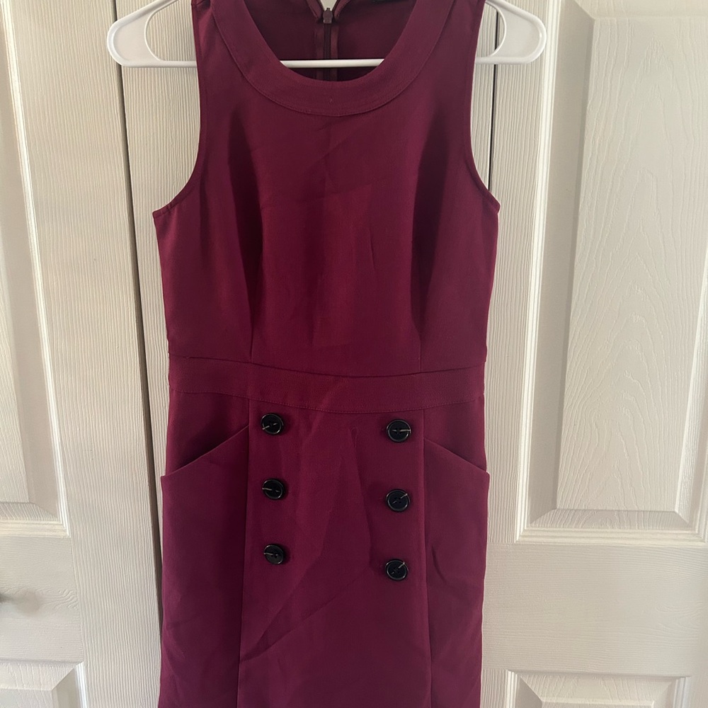 Banana Republic Rich Burgundy Mini Dress